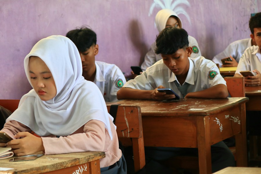 Students in a classroom